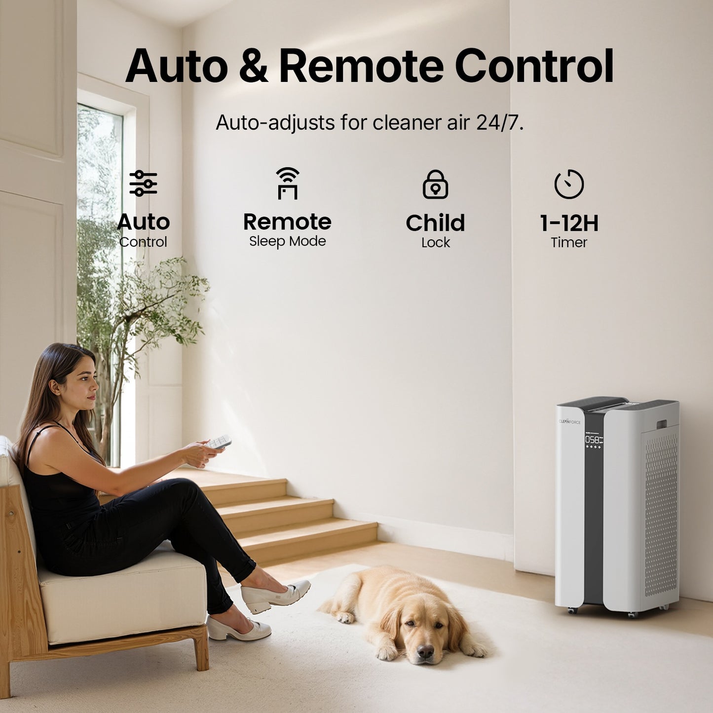 CLEANFORCE MEGA1000 Air Purifier for home large room