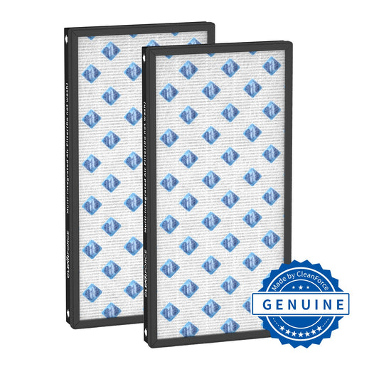 CleanForce Multi-Integrated H13 True HEPA Replacement Air Filter for MEGA1000 Air Purifier, treated with Sanitized, 2 PCS in Pack