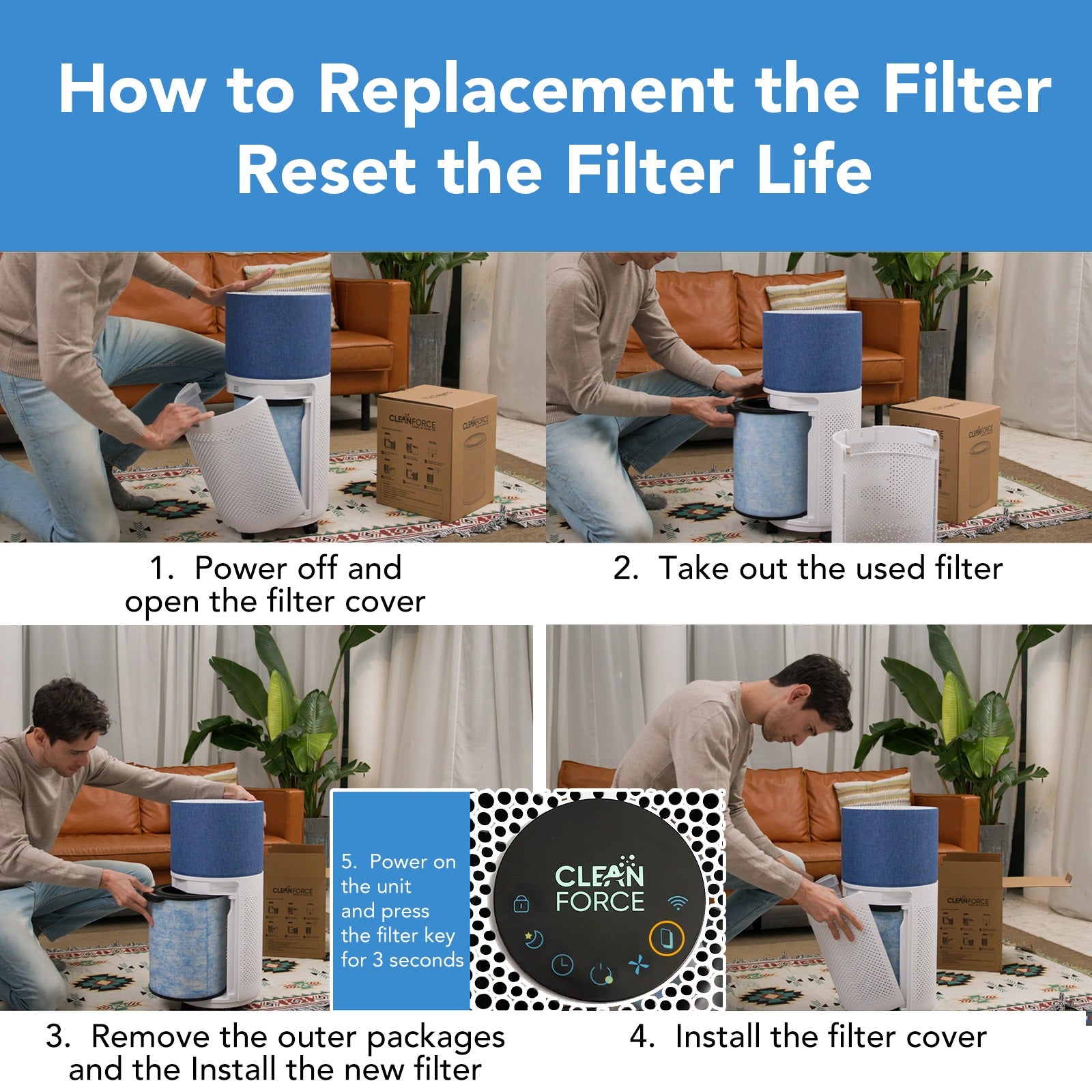 CleanForce AllerSync MaxPure H13 Ture HEPA Air Filter for Rainbow Series, Sanitized® treated, removes Dust, Somke, Allergens, Pollen, Pet Hair Dander and Odors