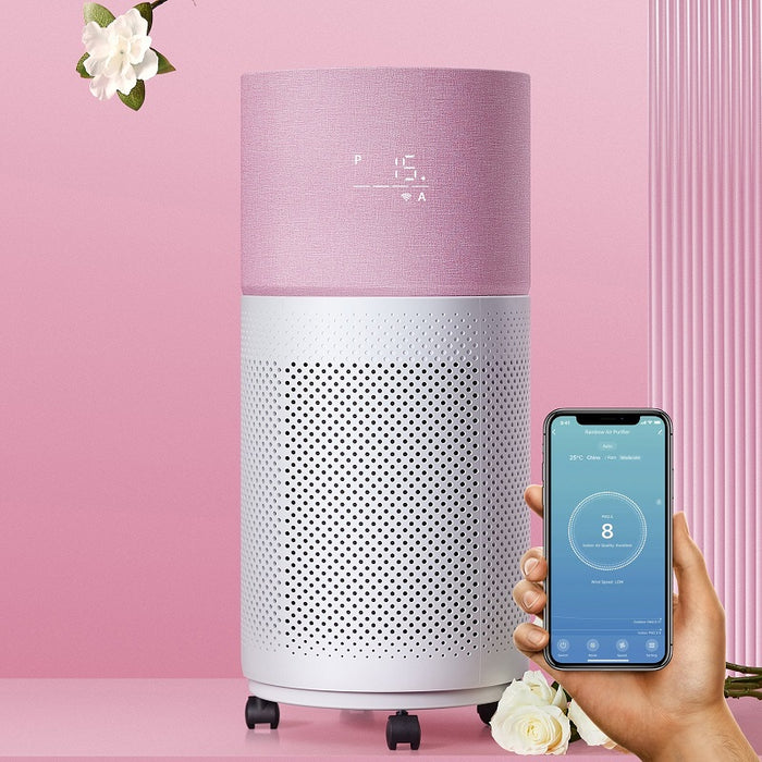 CleanForce Rainbow Series Air purifier for Home Large Room - Pink